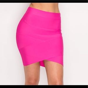 Pink bandage skirt